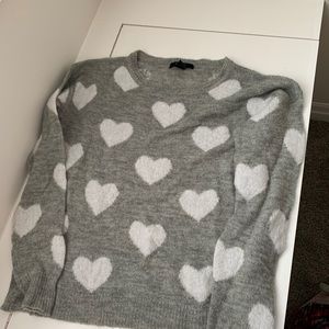 Heart Sweater from Forever 21 Large